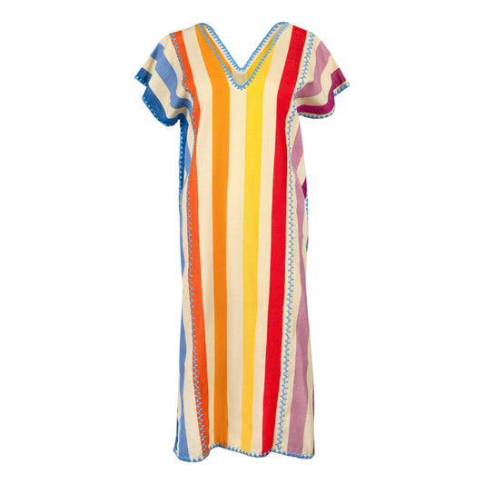 Rosita Multi-Stripe Kaftan