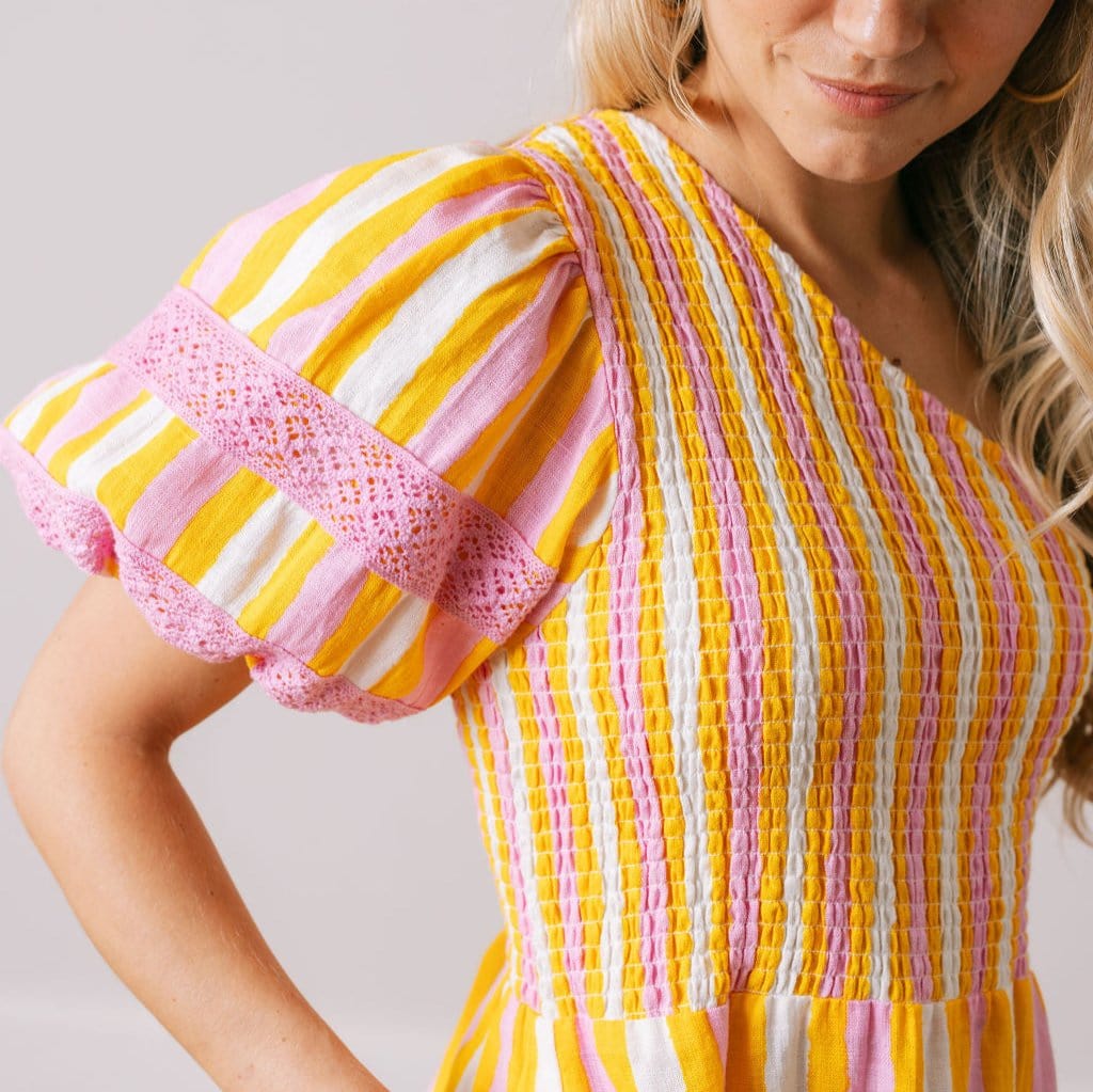 San Pablo Dress – Sun-Kissed Stripe